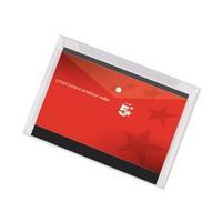 office a3 envelope stud wallet polypropylene a3 transparent pack 5