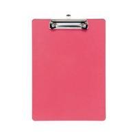 Office Clipboard Solid Plastic Durable with Rounded Corners A4 Pink