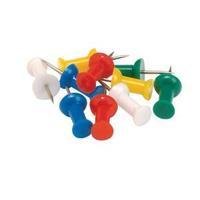 Office Push Pins Assorted Opaque Pack 20 925036