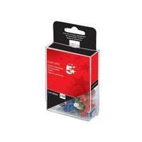 Office Push Pins Assorted Opaque Pack 100 925044