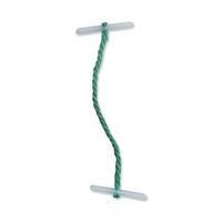 Office Treasury Tags Plastic-ended 76mm Green Pack 100 925788