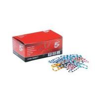 Office Zebra Paperclips Length 28mm Assorted Pack 150 925877