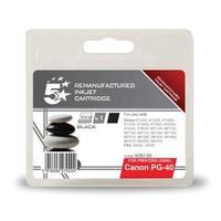 office remanufactured canon pg 40 black yield 490 pages fax inkjet