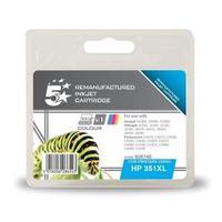 office remanufactured hp cb338ee 351xl colour yield 580 pages high