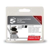 Office Remanufactured Canon CLI-8BK Black Yield 5, 475 Pages Inkjet