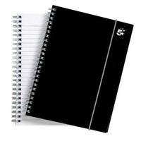 Office Notebook Wirebound Polypropylene Elasticated 80gsm A5 Black