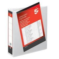 Office Presentation Ring Binder Polypropylene 2 D-Ring 50mm Size White