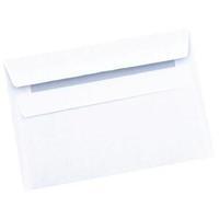 Office C6 Envelopes Recycled Wallet Self Seal 80gsm Retail Pack White
