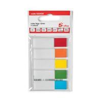 Office Index Flag 5 Bright Colours 15x45mm 20 Flags per Colour