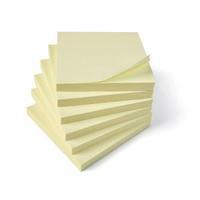 office extra sticky re move notes pad of 90 sheets 76x76mm yellow pack