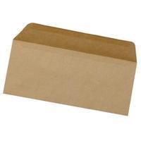 Office DL Envelopes Recycled Lightweight Wallet Gummed 75gsm Manilla