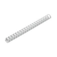 Office Binding Combs Plastic 21 Ring 225 Sheets A4 25mm White Pack 50