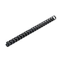 Office Binding Combs Plastic 21 Ring 170 Sheets A4 20mm Black Pack 100