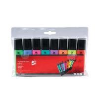 Office Highlighters Chisel Tip 1-5mm Line Assorted Wallet 8 938627