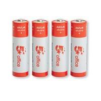 office aa lr6 alkaline batteries pack of 4 937981