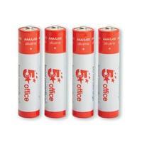 Office AAA LR03 Alkaline Batteries Pack of 4 937971