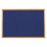 office 900 x 600mm felt noticeboard wooden frame 938601