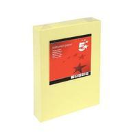 Office Coloured Card Multifunctional 160gsm A4 Light Yellow 250 Sheets