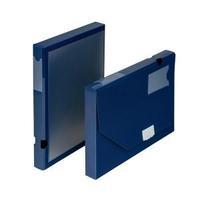 Office A4 Document Box Polypropylene 30mm Blue Pack 10 936821