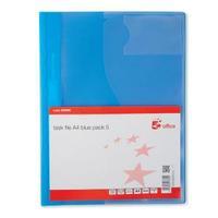 office a4 document folder task file semi rigid clear pocket front
