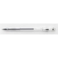 Office Roller Gel Grip Pen 1.0mm Tip 0.5mm Line Black Pack of 10
