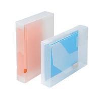 Office A4 Document Box Polypropylene 60mm Clear Pack 10 936839