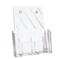 office a4 literature holder slanted clear 938554