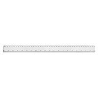 Office Ruler Plastic 500mm Clear Pack 24 938172