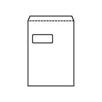 Office C4 Envelopes Pocket Self Seal Window 90gsm White Pack of 250
