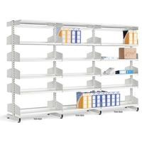 Office/Library Shelving Double Sided Extension 1500h x 250d 10 Shelves