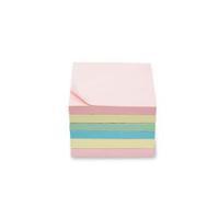 Office 76x76mm Extra Sticky Re-move Notes 4 Assorted Pastel Colours 90