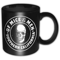 of mice and men black white skull southern cali boxed coffee gift mug  ...