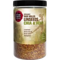 Of The Earth Superfoods Organic Milled Linseeds, Chia and Hemp Seed (180g)