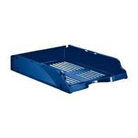 office letter tray polystyrene w 278mm x d 377mm x h 65mm blue