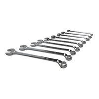 offset combination spanner set of 9 metric 8 to 19mm