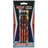 officially licensed disney cars pop up pencils pack of 4