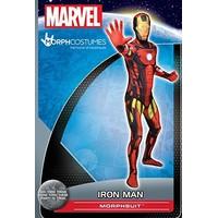 Official Iron Man Morphsuit Fancy Dress Costume - size XXLarge - 6\"2-6\"9 (186cm-206cm)