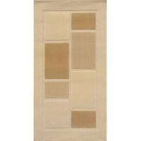 Off White & Beige Embossed Modern Rug - Contempo 60x230