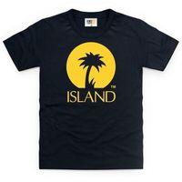 official island records logo one kids t shirt