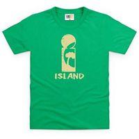 official island records i tree logo kids t shirt