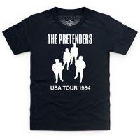 official the pretenders usa tour 1984 kids t shirt