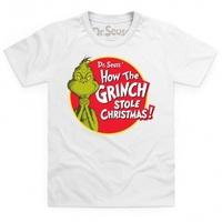 official the grinch stole christmas kids t shirt