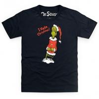 official the grinch i hate christmas 2 kids t shirt