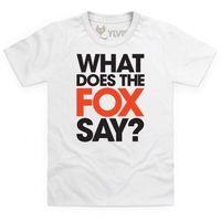 Official What Does the Fox Say - Bold Kid\'s T Shirt