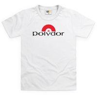official polydor logo red and black kids t shirt