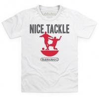 official subbuteo nice tackle kids t shirt