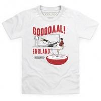 official subbuteo goal england kids t shirt