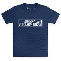 official johnny cash kids t shirt folsom prison