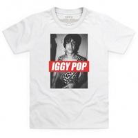 Official Iggy Pop Kid\'s T Shirt - Leopard Print Top