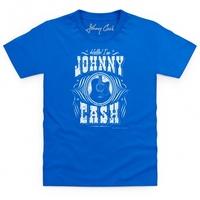 Official Johnny Cash Kid\'s T Shirt - Hello I\'m Johnny Cash